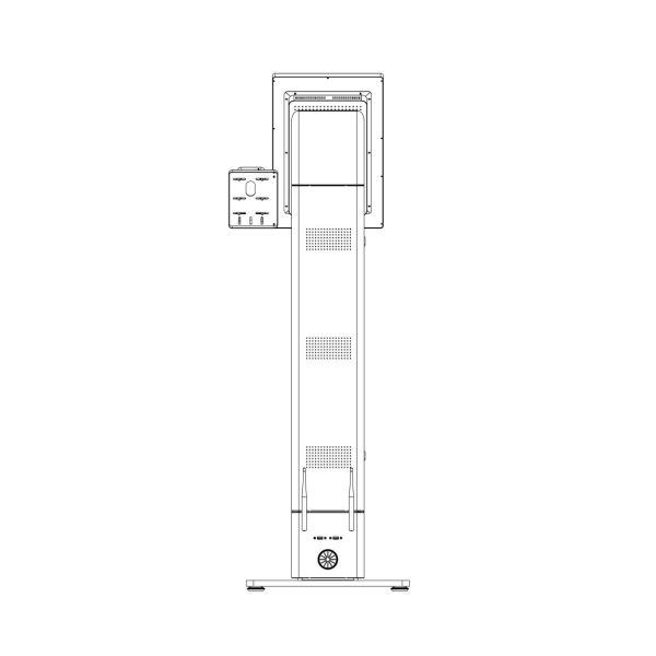 21.5 Inch Hotel Fast Food Self Serve Ordering Kiosk With Printer Qr Code Scanner Self Service Payment Kiosks