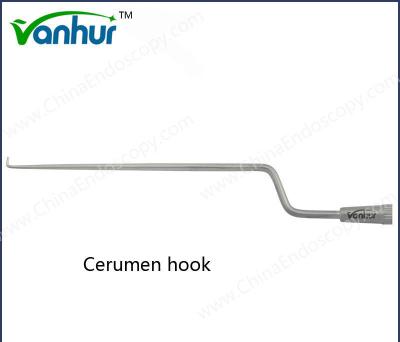 Adults Curved Cerumen Hook / Ear Wax Hook ISO13485 Otoscopy Instruments