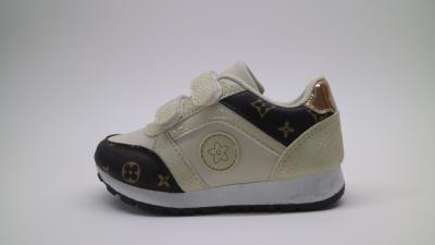 Breathable Textile Lining Kids Sneaker Shoes With Flat Heel Cushioned Insole