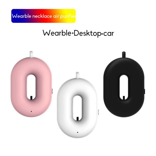 40 C Wearable Air Purifier Bacteria Removal Office Ozone Generator Necklace