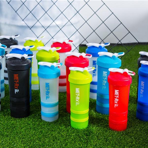 Personalized Three Layers Shaker Bottle WITH LID for GYM Fitness Sports Outdoor