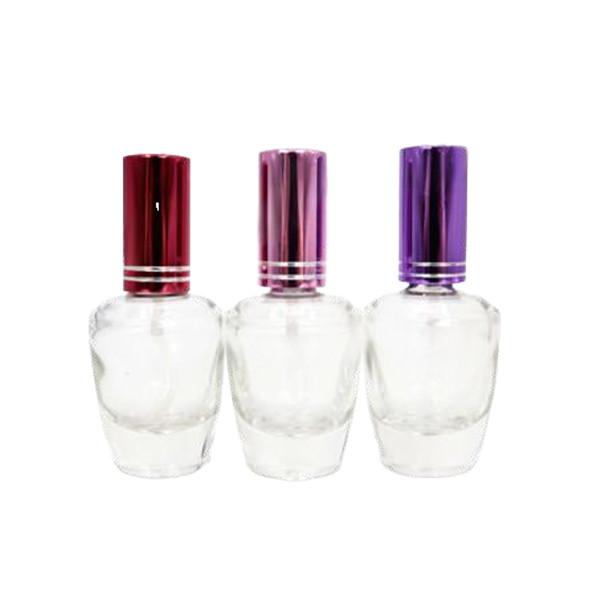 Clear Refillable Glass Perfume Bottle 30ml Capacity With Aluminum Sprayer
