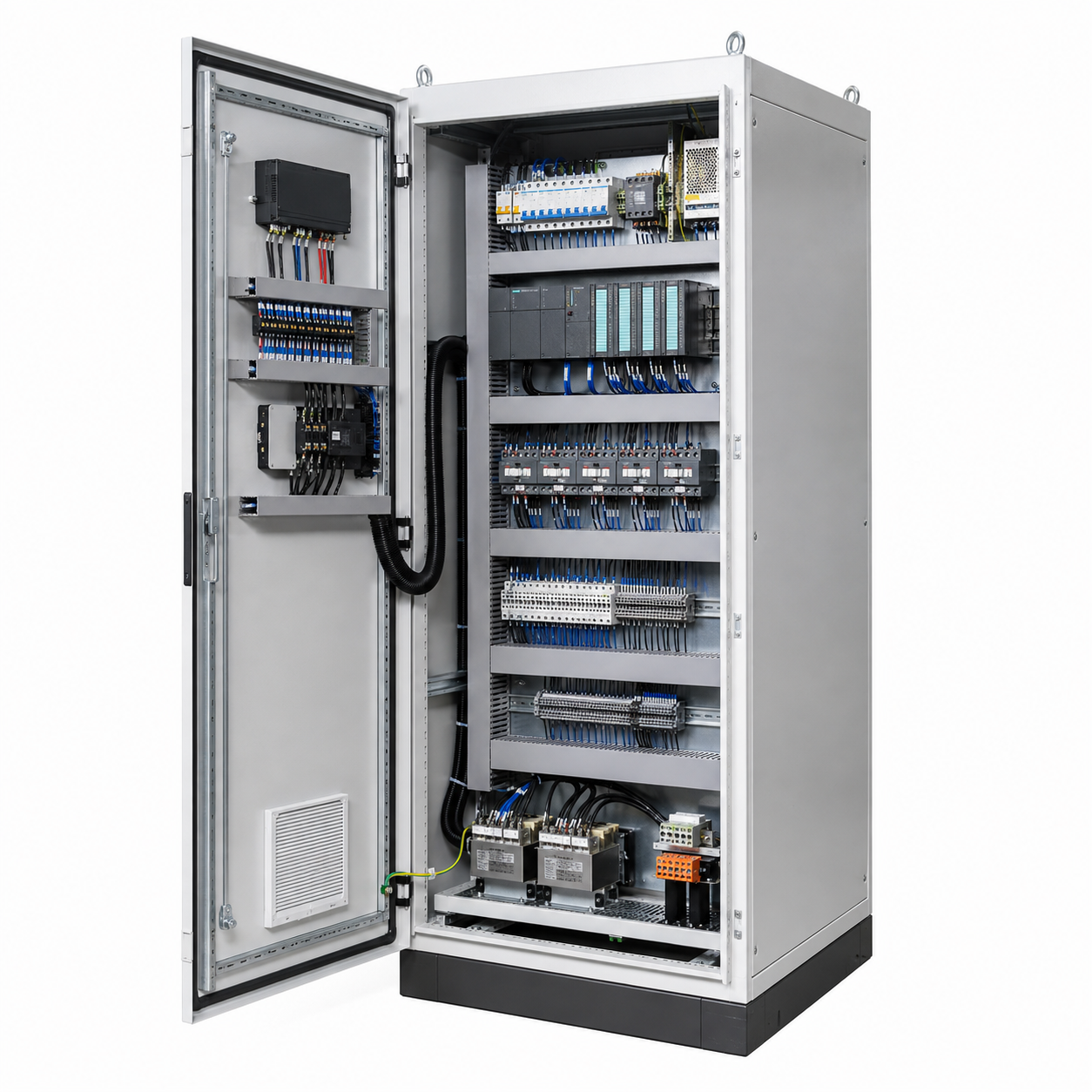 High Precision Stable Signal PLC Control Cabinet Assembly For Logistics Sorting Equipment
