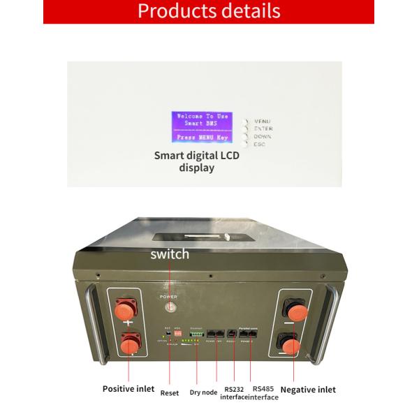 Блок батарей системы хранения солнечной энергии 48в 100ах ЛиФеПО4 держателя стены для дома
