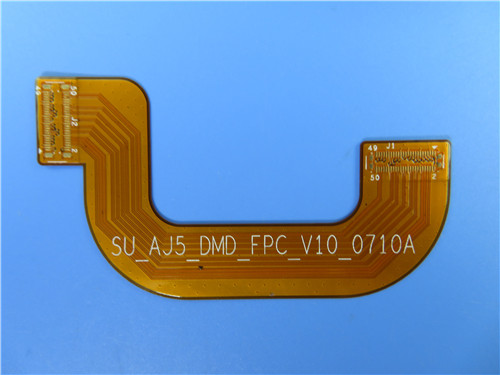 Double Sided Flexible PCB With Stiffener of Stainless Steel FPC Sample