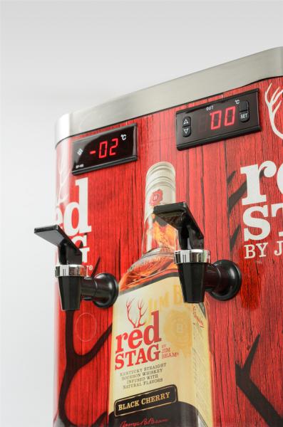 Indoor Double Shot Chiller With 2 X 900ml Stainless Steel Inner Tank!
