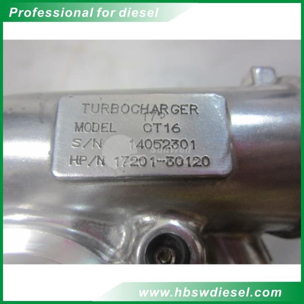 CT16 Toyota turbocharger 17201-30120 for Toyota Hiace,HI-LUX Diesel 2.5L engine:2KD-FTV 2.5L
