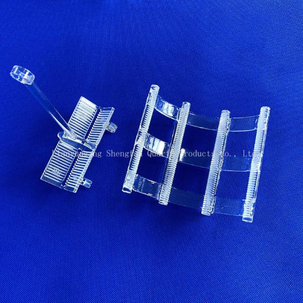 Custom High Light Transmittance High Purity Full Transparent Slotted Quartz Rod Barco de Quartz
