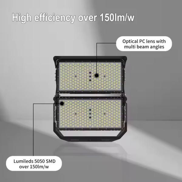 Highway Solar Street Light 3000K-7000K IP65 LED Flood Light 500W