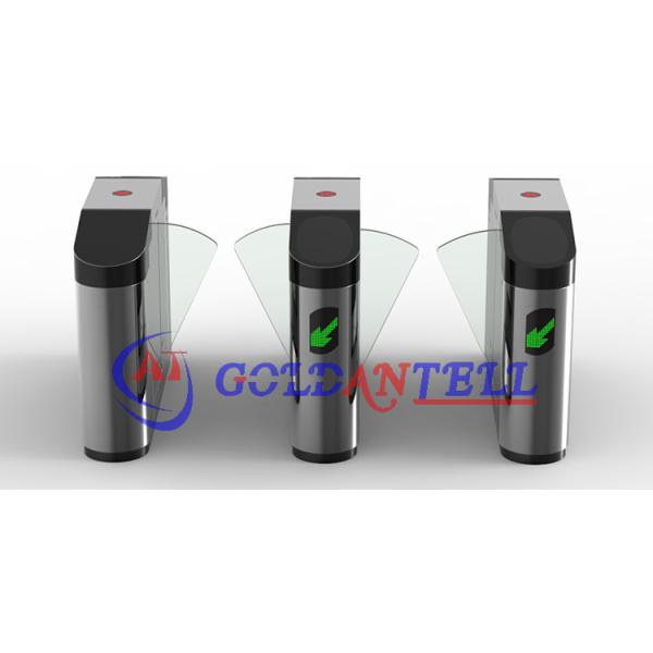 Automatic Fingerprint Turnstile Flap Barrier Gate RFID Access Control For Banks / Hotels