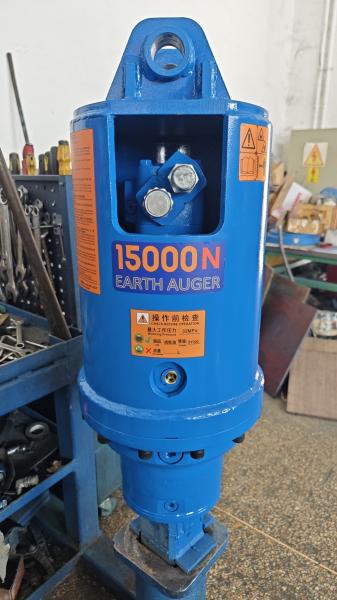 Tarière hydraulique pour forage de sol 25000N pour excavatrice de 10 à 15 tonnes
