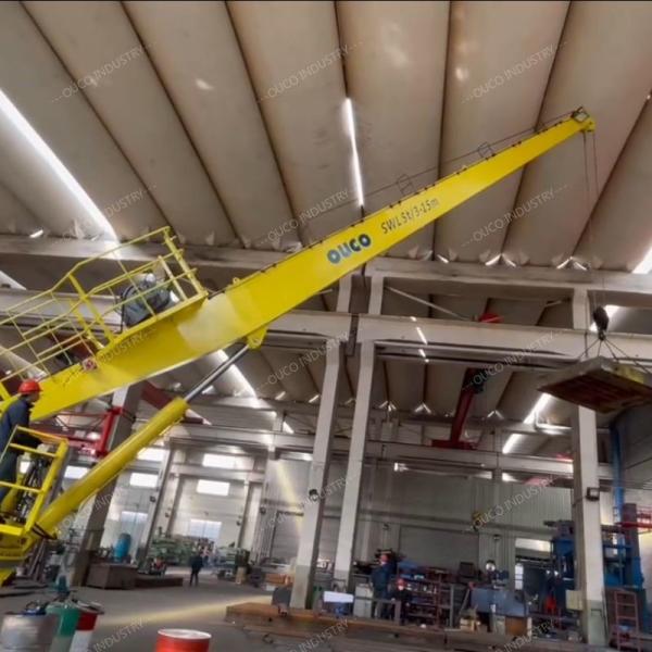 5 Ton Marine Deck Crane Carbon Steel / Stainless Steel With On-Site Technical Support