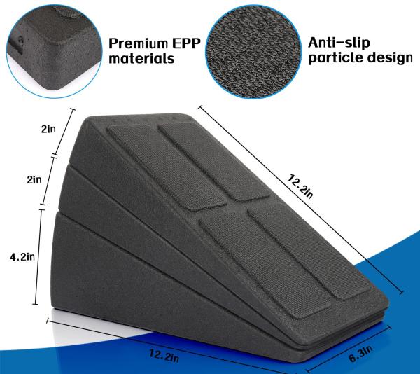 Factory Direct 3 in 1 Hot Sell High Hardness Eco EPP Foam Calf Stretcher Foot Leg Slant Board Squat Wedge Yoga