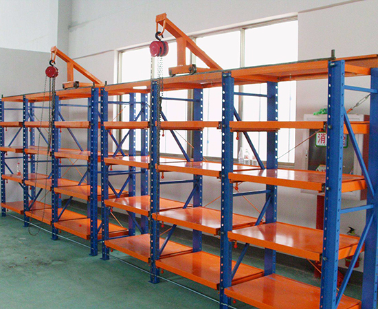 Heavy Duty Plastic Moulding Dies Industrial Shelving Systems with Crane