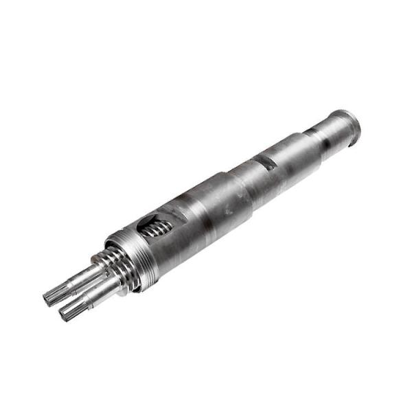 Conical Twin Screw and Barrel with Barrel Hardness HRC 58-62, Max Output Capacity 150kg/h, and Customizable Barrel Length