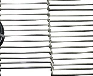 Food Grade SUS304 Pizza Conveyor Belt Flat Flex Metal Wire Mesh