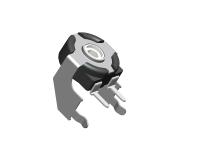 Prix d'usine 10mm carbone 3 épingles réglage du thermostat potentiomètre de découpage avec support pour appareils électroniques grand public