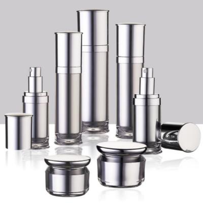 Frosting Acrylic Lotion Bottle Cosmetic Packaging Set 30ml 50ml 80ml 120ml 15g 20g 30g