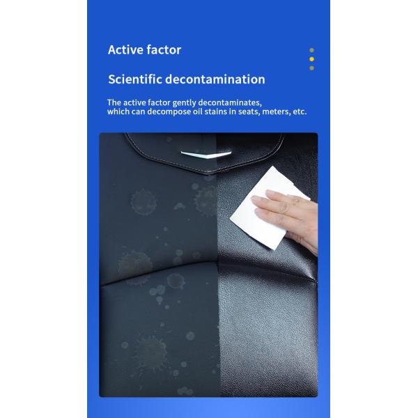 Microfiber Cloth Car Interior Cleaning Wipes For Dashboard Leather Moisturizing