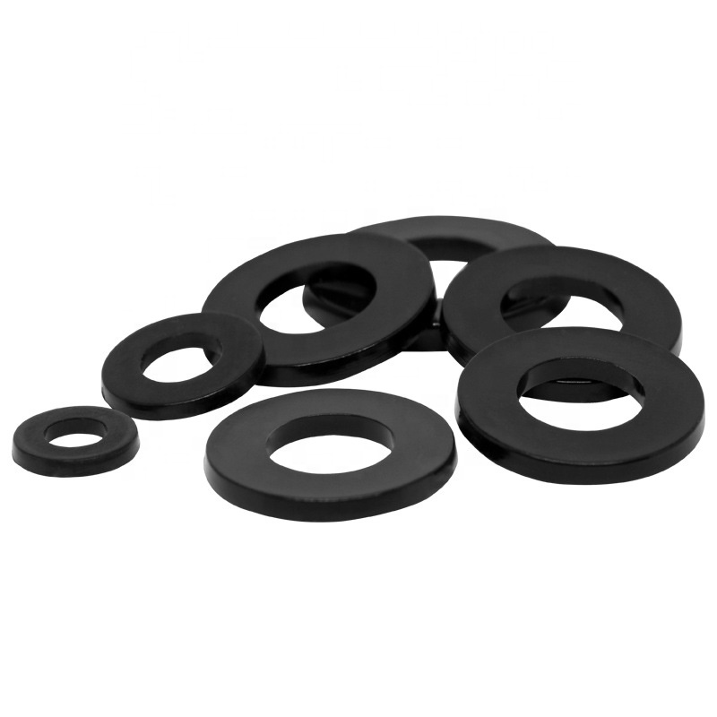 Black Oxide Finish Glass Filled PA66 Nylon Washer Plastic Gasket DIN125 Standard