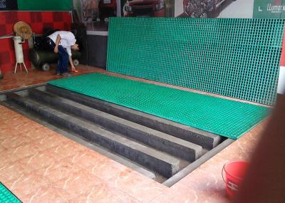 Grating durável da plataforma da fibra de vidro, malha plástica da passagem do assoalho da lavagem de carros da prova da oxidação