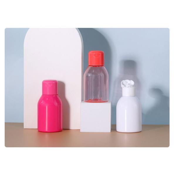 Customized 60ml PET Bottle Cosmetic Lotion Empty Bottles Screen Printing For Cosmetic Products