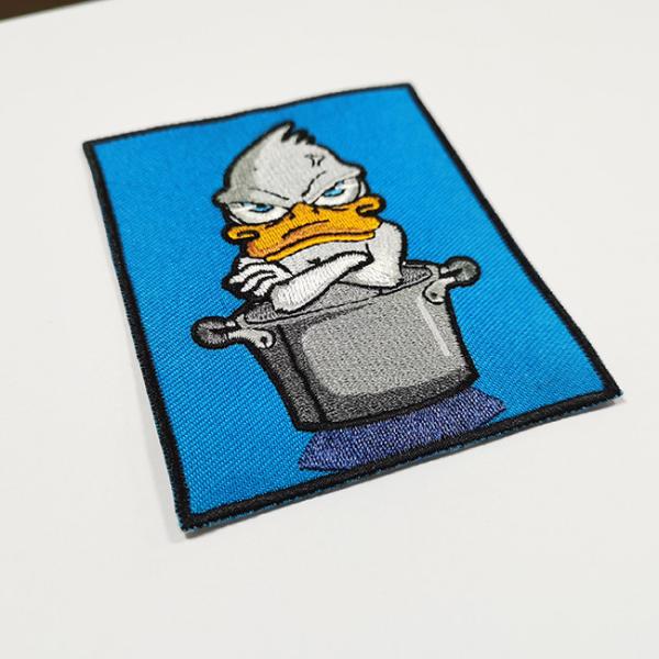 Velcro da sarja do remendo do bordado da transferência térmica de Pantone PMS para a roupa