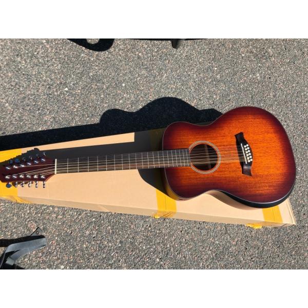 AAAA OM and Auditorium folk Guitars Orchestra 12 string OM all solid mahogany wood acoustic electric guitar