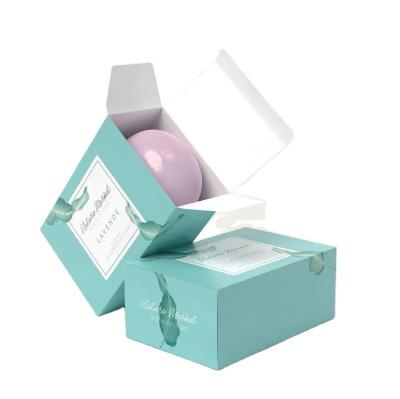 Caja de embalaje de producto OEM, papel de cartulina blanca, plegable, cajas de jabón, caja de papel, con logotipo