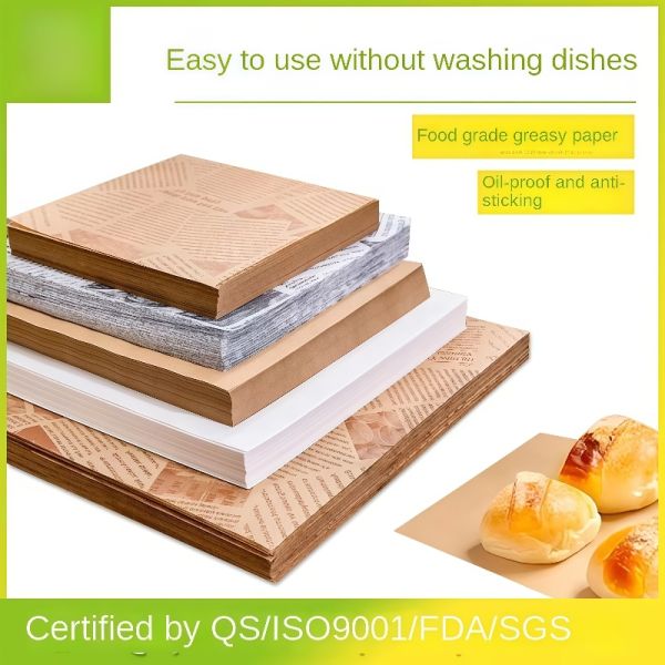 Food Grade Oil Proof Paper Customize Non Stick For Air Fryers Or Pizza Boxes