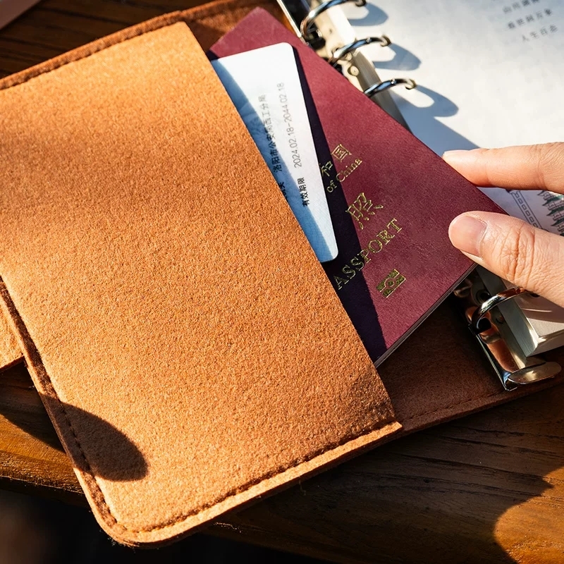 Felt Travel Journal With Embroidery Patches And Ring Binder For Souvenirs