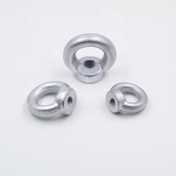 Carbon Steel White Zinc Plated Din 582 Heavy Duty Lifting Eye Nut M6