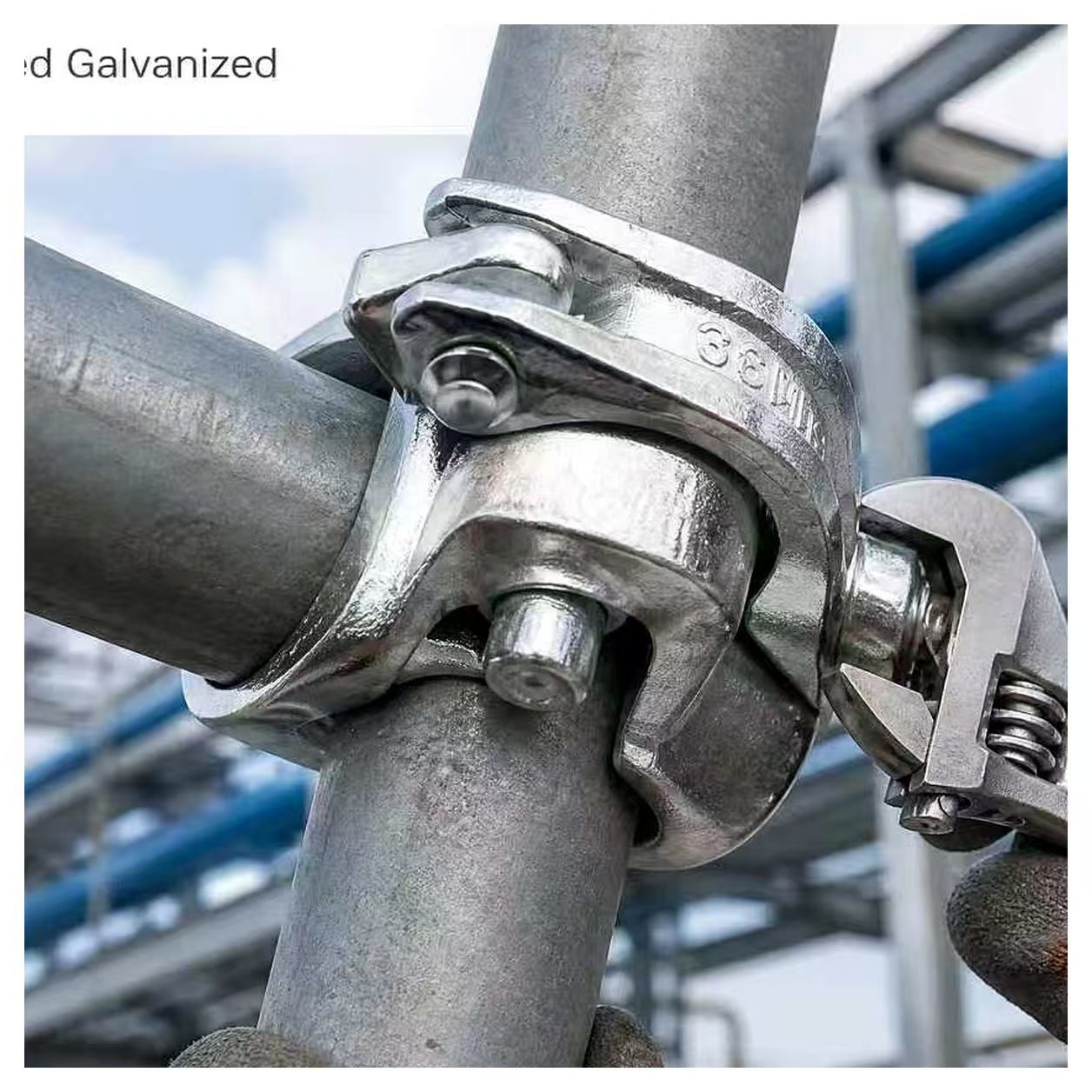 Galvanized Swivel Coupler with 360 Degree Rotation for Scaffolding Tubes in Drop Forged Steel
