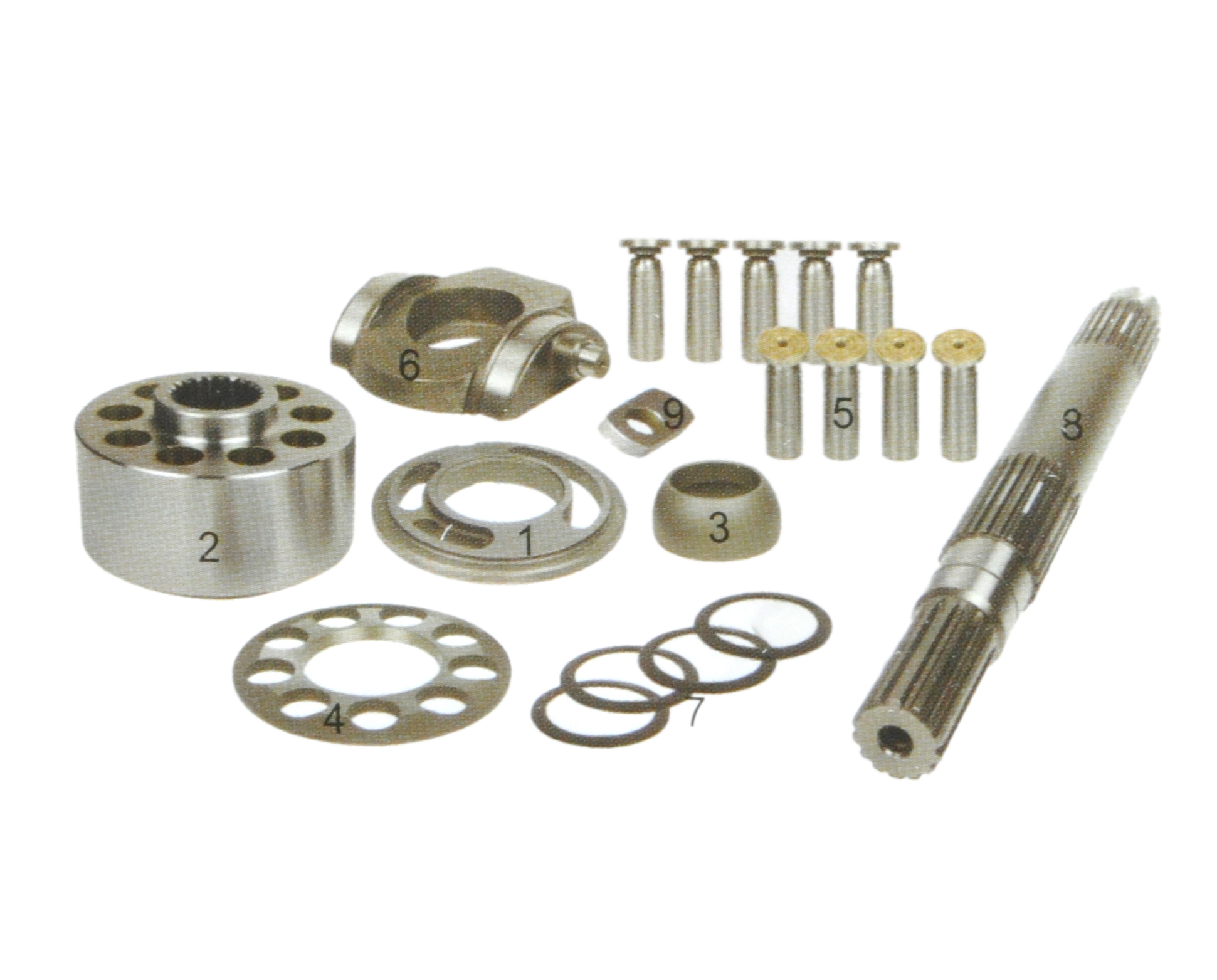 Excavator Hydraulic Parts Swash Plate Assembly Cam Rocker Arm R400-3 Cradle
