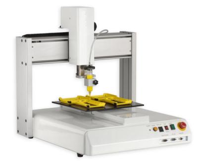 dispensar automatizado Benchtop de 300mm faz à máquina 19,68 X 19,68 áreas de trabalho