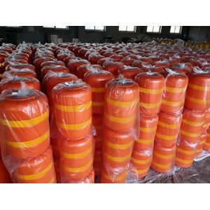 2026 Highway Safety Reflective Roller Barrier Traffic Guardrail with D350*H500mm and D350*H245mm Sizes