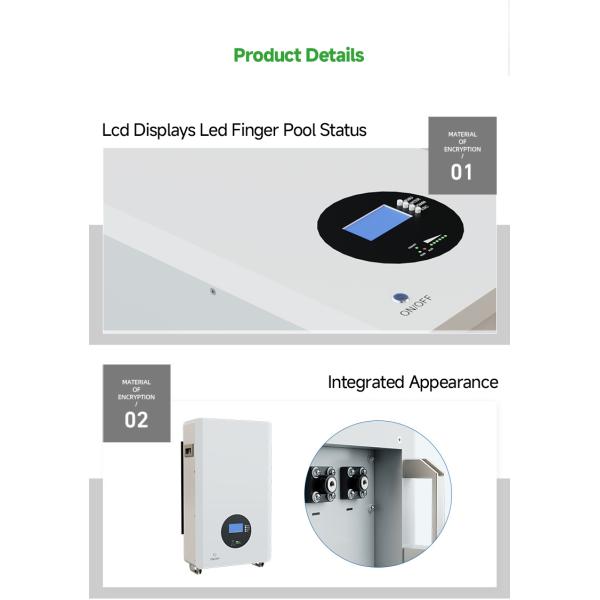 Производительность 48V/51.2V 100Ah 5KW 10KW 20KW солнечная батарея с 10 и RS485 связи
