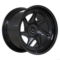 O resíduo metálico preto do brilho bordo forjado 2 partes da etapa orlara 20inch para Porsche Cayman