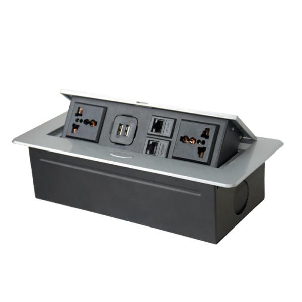 Flip Cover Desktop pop up power outlet uninvesal standard Socket Outlets for