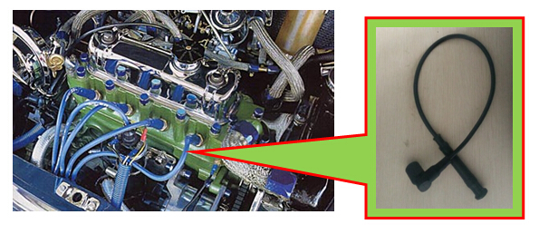 Auto Engine Silicone Rubber Ignition Wire Set Replacement , Wire Set For Spark Plug