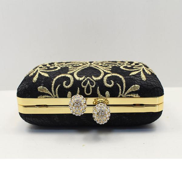 The new European and American fashion evening bags diamond buckle Ms. Clutch
