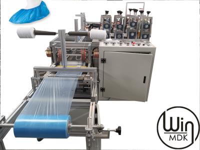 Rustproof Plastic Shoe Cover Making Machine , CPE Overshoes Making Machinery