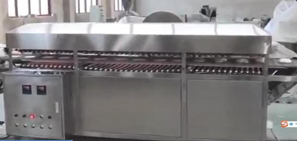 Naan Crusty Pancake Bread Pancake Food Production Line Equipment With 60-5000pcs Mould And 14.5kg/hour Heat