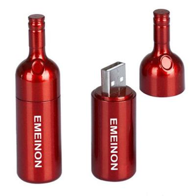 Memorias USB promocionales modificadas para requisitos particulares AT-053 de la forma USB de la botella de cerveza con 1G 2G 4G los 512M