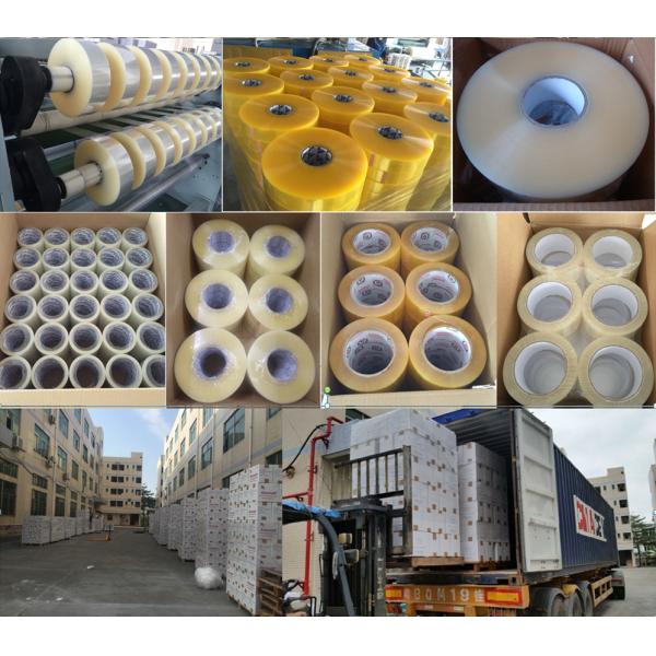 Hand  Bopp Adhesive Tape / Bopp Packing Tape 35-90 Mic Thickness For Carton Sealing