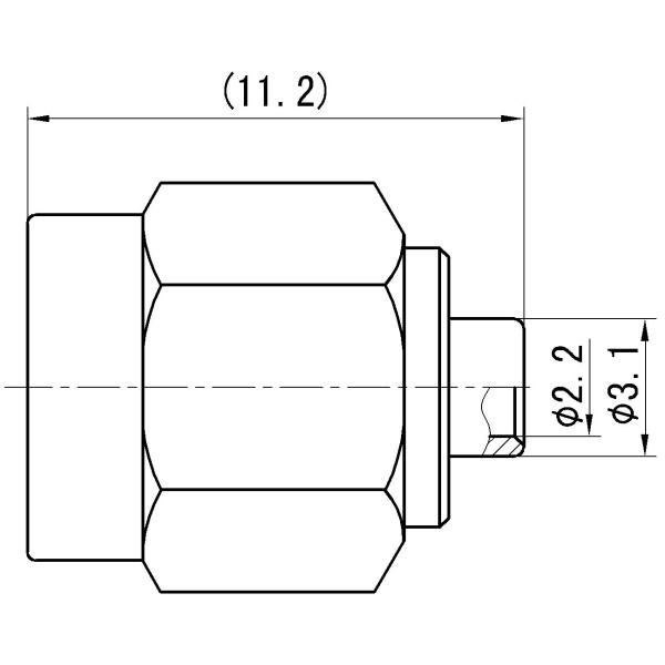 SMA Male RF Coaxial Connector – Straight Type, Brass Body