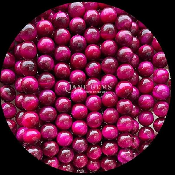 8 mm de corte redondo gemas de cuentas en colores variados Varios tipos de alta calidad de ojos de tigre de cuentas de color púrpura ojo de tigre rosa ojo de tigre de cuentas sueltas hebras para proyectos de obra de cuentas