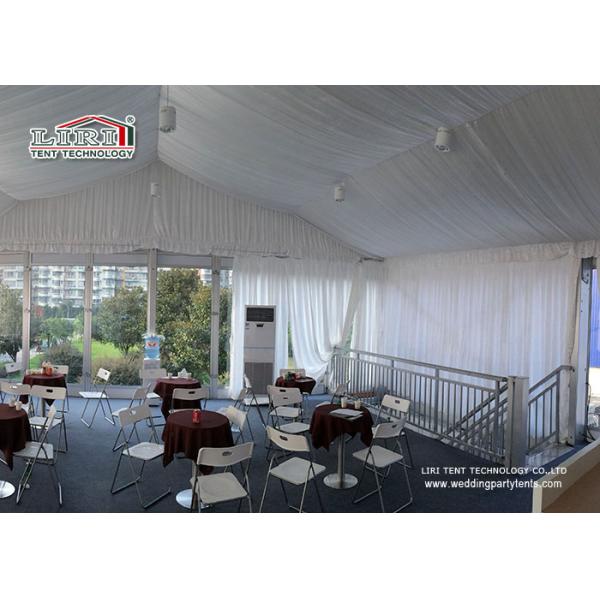 Сделайте стены водостотьким алюминиевой рамки шатров двойного Decker стеклянные 20m x 50m