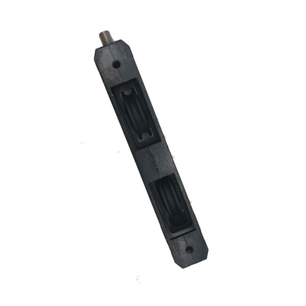 Heavy Duty Ball Bearing Double U Shape Black Color Nylon Pulley Wheel Zinc Alloy Housing Aluminium Sliding Window Rollers