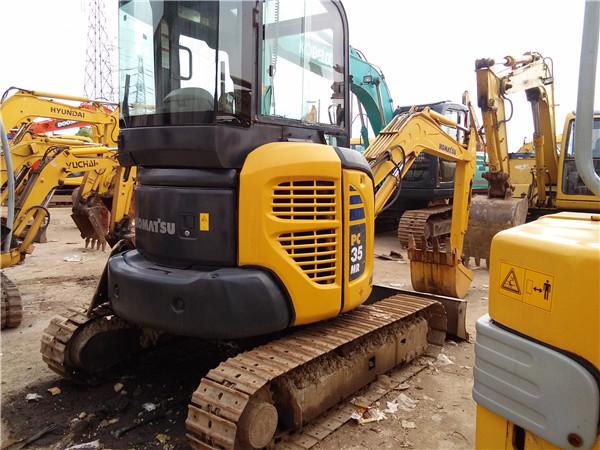 crawler moving type used komatsu PC35 komatsu   mini crawler excavator